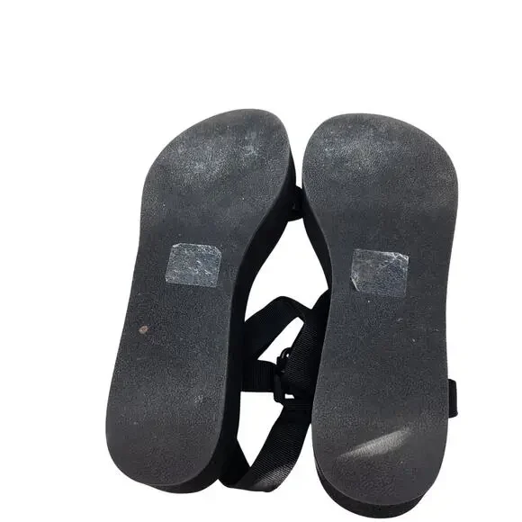 Wild Pair Sawyer Women's Fabric Sporty Slide On Sandals Black Shoe Size 8 - Picture 6 of 7